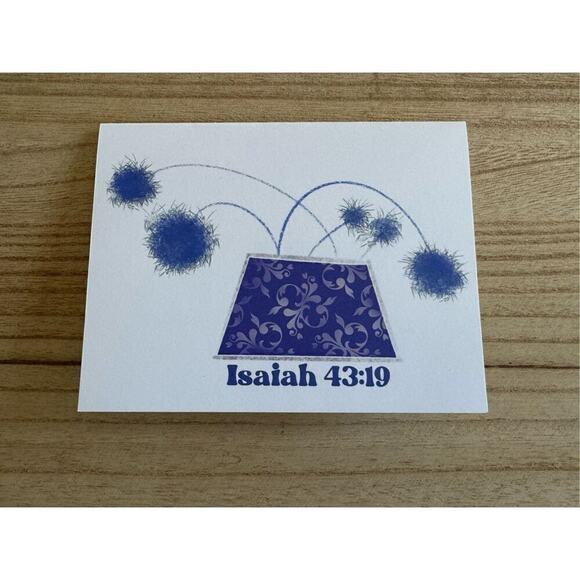 Greeting Cards Set of 4 Encouragement Gift Christian Bible Verse Custom Art - Picture 2 of 5